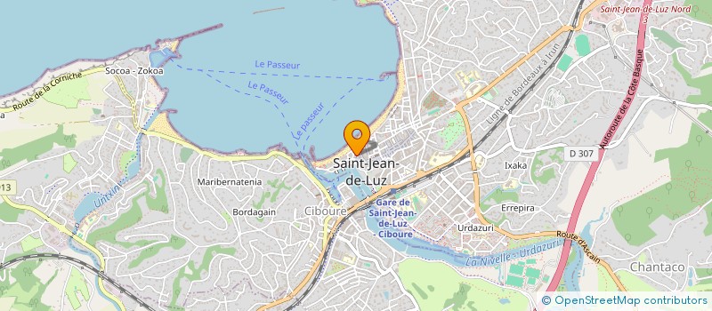 localisation de l'entreprise HARGO à SAINT-JEAN-DE-LUZ