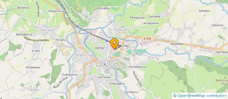 localisation de l'entreprise HARGUINDEGUY  SAINT-JEAN-PIED-DE-PORT