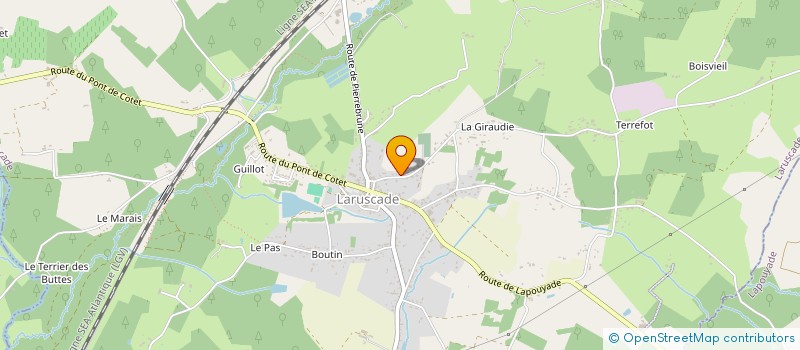 localisation de l'entreprise HARI  LARUSCADE