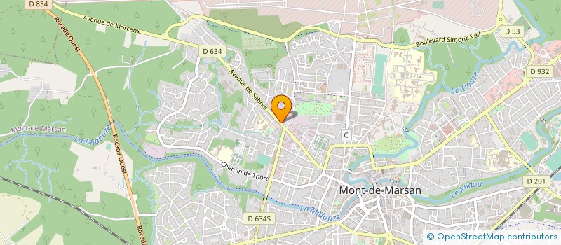 localisation de l'entreprise HARIDIS à MONT-DE-MARSAN
