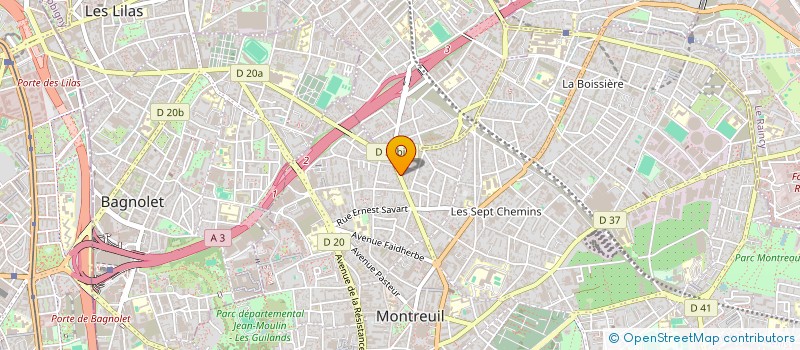 localisation de l'entreprise HARIEL à MONTREUIL