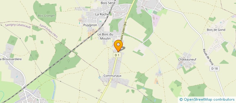 localisation de l'entreprise HARIEL  SAINT-JULIEN-L'ARS