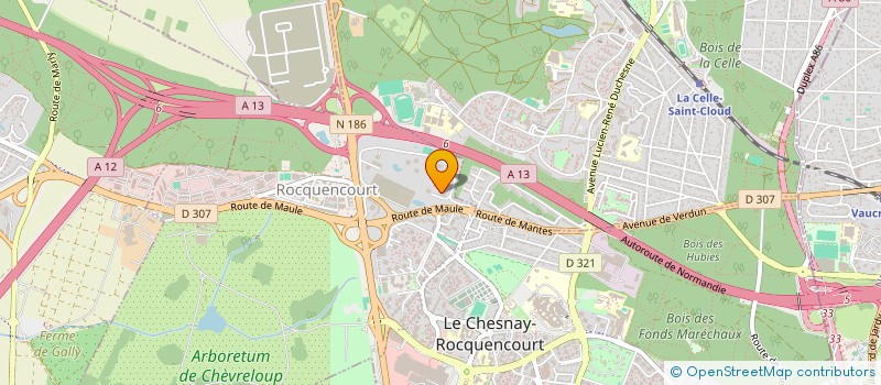 localisation de l'entreprise HARIS  LE CHESNAY-ROCQUENCOURT