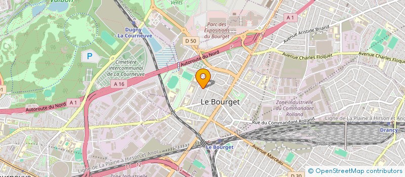 localisation de l'entreprise HARIS à LE BOURGET