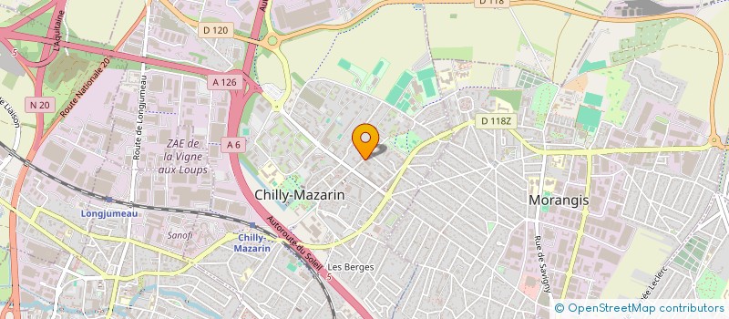 localisation de l'entreprise HARISH CASH & CARRY  CHILLY-MAZARIN