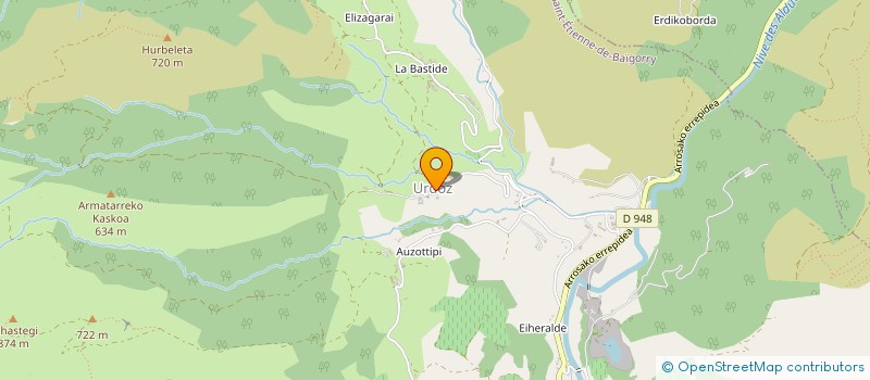 localisation de l'entreprise HARISPE FRERES à ALDUDES