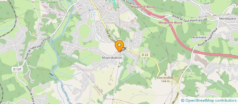 localisation de l'entreprise HARITZAK  SAINT-PIERRE-D'IRUBE