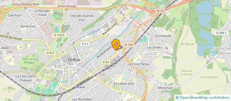 localisation de l'entreprise HARIVAA EXPERTISE à DREUX
