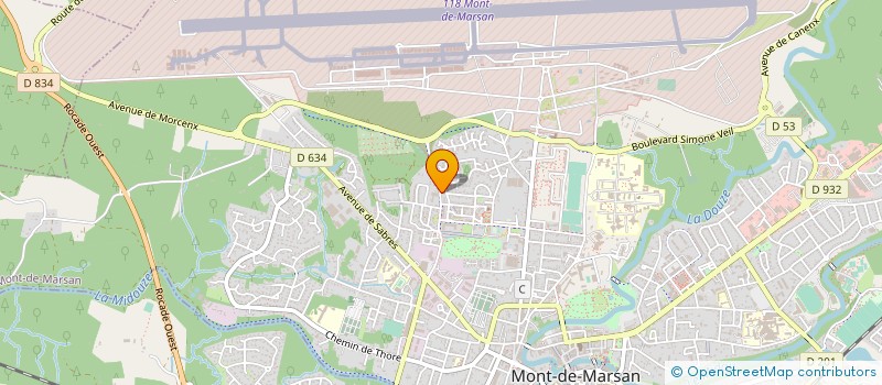 localisation de l'entreprise HARIZI CONSTRUCTION  MONT-DE-MARSAN