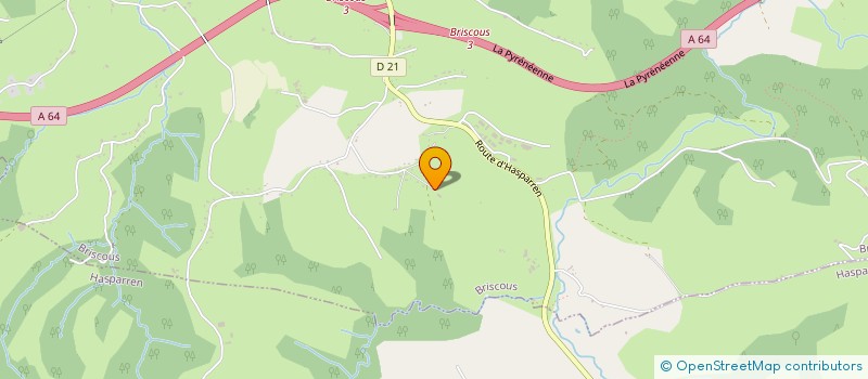 localisation de l'entreprise HARIZTIA à BRISCOUS