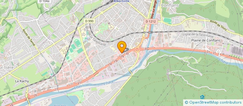 localisation de l'entreprise HARLEY D A  ALBERTVILLE