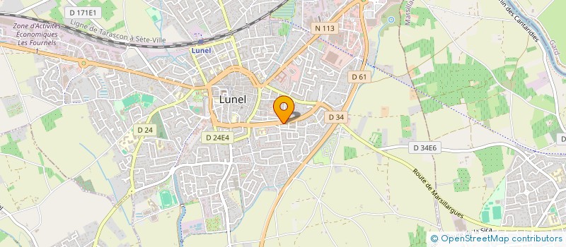 localisation de l'entreprise HARLUN à LUNEL