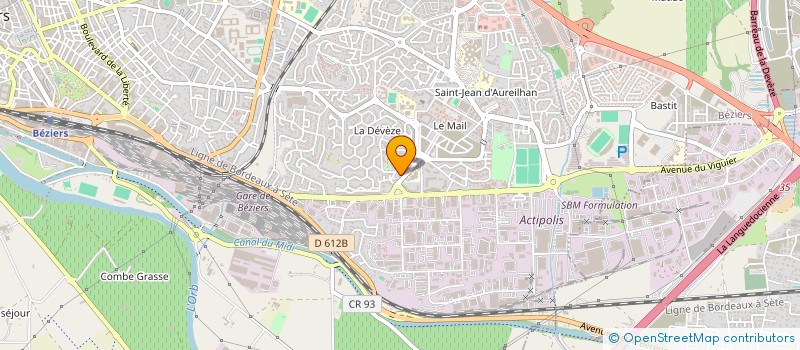 localisation de l'entreprise HARMA IMMO  BEZIERS