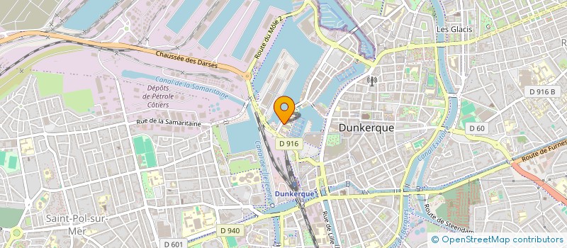 localisation de l'entreprise HARMAGE à DUNKERQUE