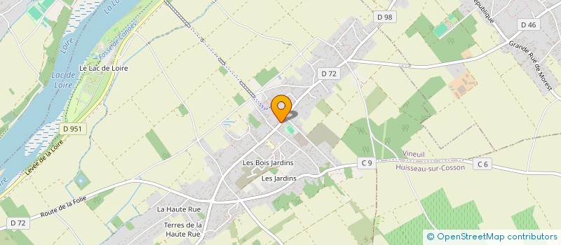 localisation de l'entreprise HARMATH  VINEUIL