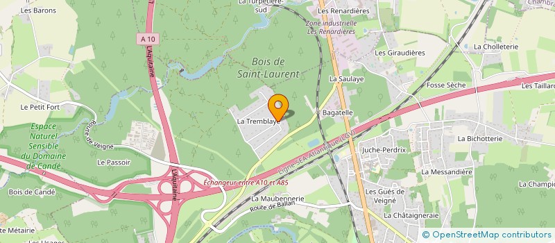 localisation de l'entreprise HARMATTAN à VEIGNE