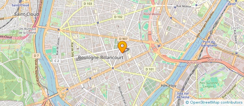 localisation de l'entreprise HARMELIN LANDRIN à BOULOGNE-BILLANCOURT