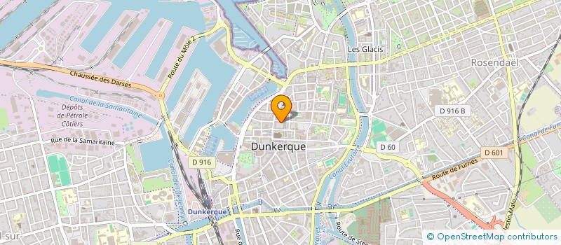 localisation de l'entreprise HARMIGNIES - HUTIN à DUNKERQUE