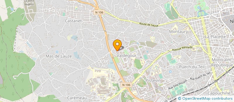 localisation de l'entreprise HARMO ORGAN REGROU INITIA TRAV ZUP OUEST  NIMES