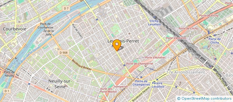 localisation de l'entreprise HARMODEAL à LEVALLOIS-PERRET