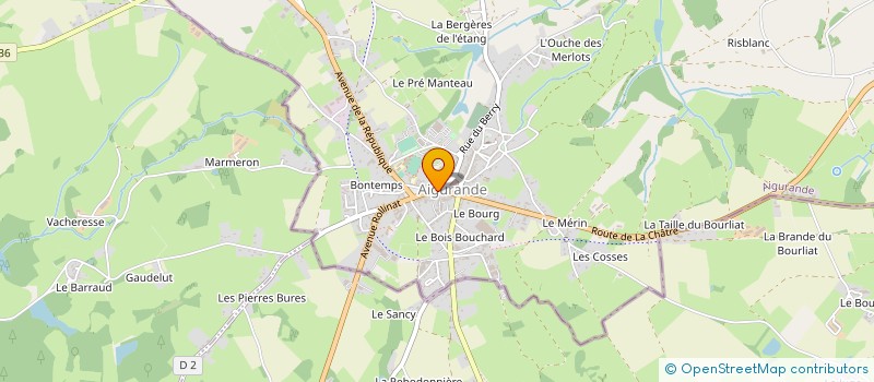 localisation de l'entreprise HARMONIA à AIGURANDE