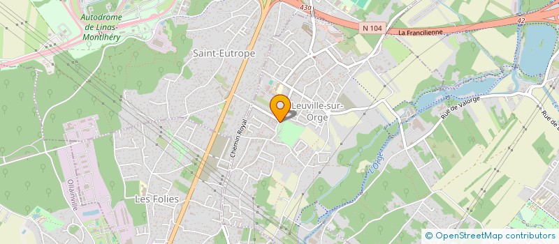 localisation de l'entreprise HARMONIA à LEUVILLE-SUR-ORGE