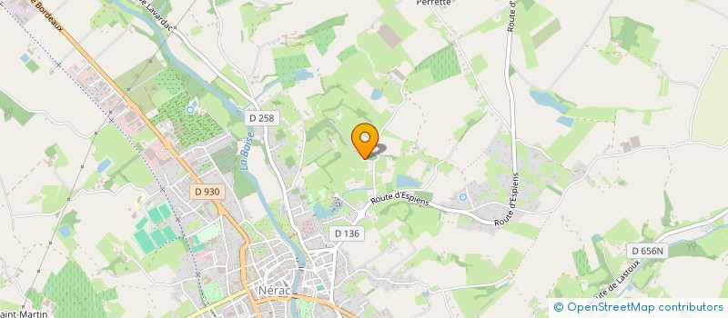 localisation de l'entreprise HARMONIA  NERAC