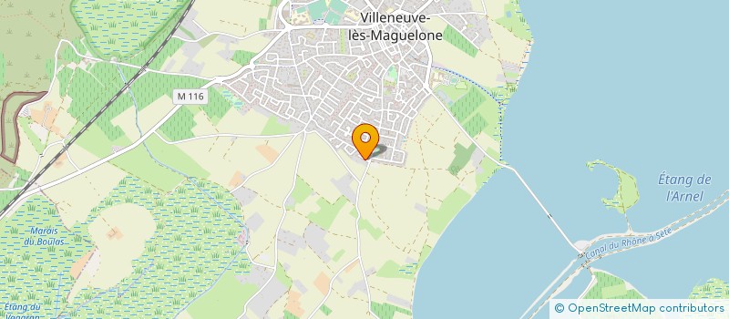 localisation de l'entreprise HARMONIA  VILLENEUVE-LES-MAGUELONE