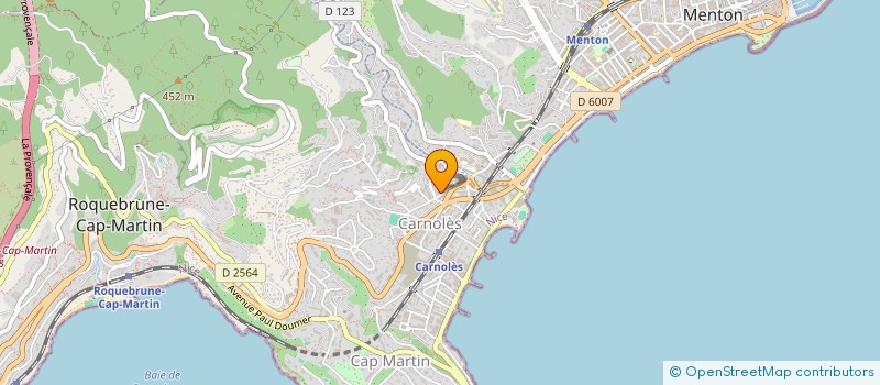 localisation de l'entreprise HARMONIA  ROQUEBRUNE-CAP-MARTIN