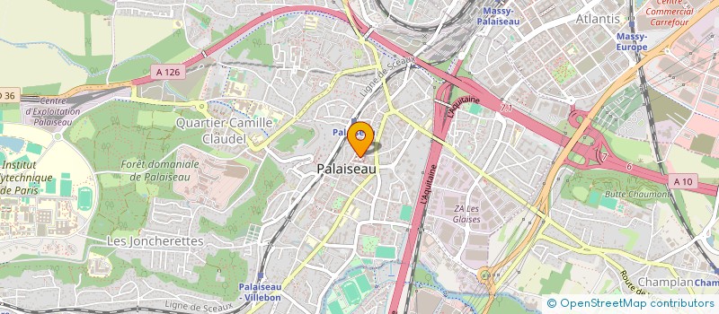 localisation de l'entreprise HARMONIA DECOR  PALAISEAU