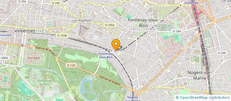 localisation de l'entreprise HARMONIA GROUND à FONTENAY-SOUS-BOIS