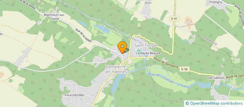 localisation de l'entreprise HARMONIA INVESTMENT  DAMPIERRE-EN-YVELINES