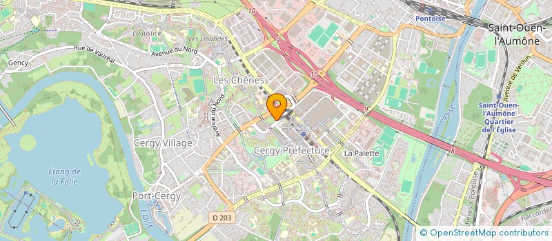 localisation de l'entreprise HARMONIC INSTITUT à CERGY