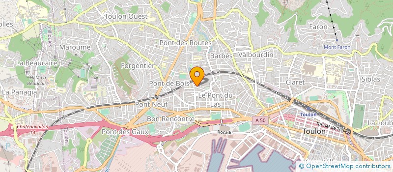 localisation de l'entreprise HARMONIE à TOULON