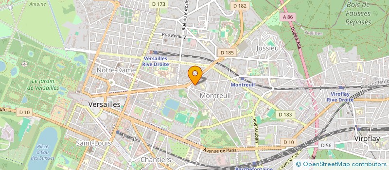 localisation de l'entreprise HARMONIE à VERSAILLES