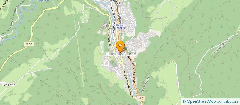 localisation de l'entreprise HARMONIE à HAUTS DE BIENNE