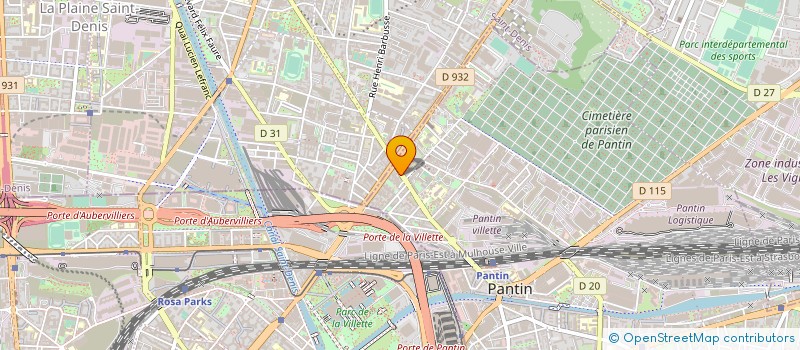 localisation de l'entreprise HARMONIE à PANTIN