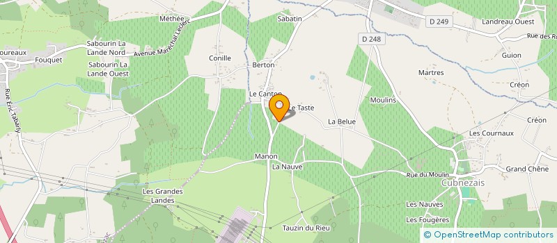 localisation de l'entreprise HARMONIE  CUBNEZAIS