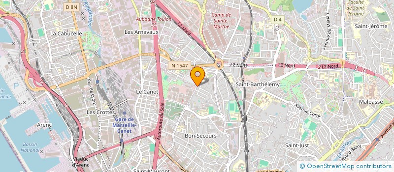 localisation de l'entreprise HARMONIE à MARSEILLE