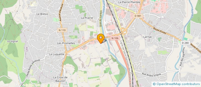 localisation de l'entreprise HARMONIE  ALES