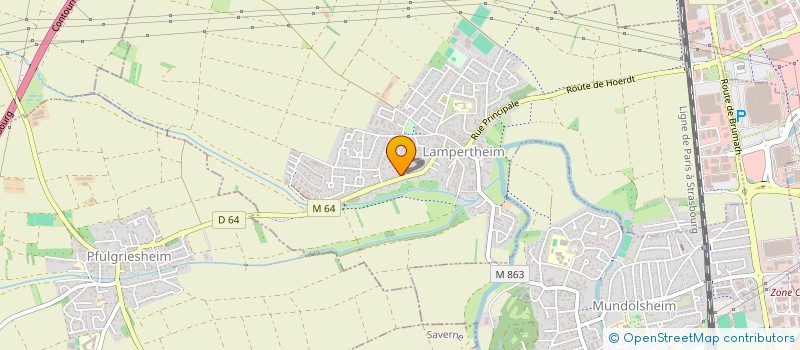 localisation de l'entreprise HARMONIE 48  LAMPERTHEIM