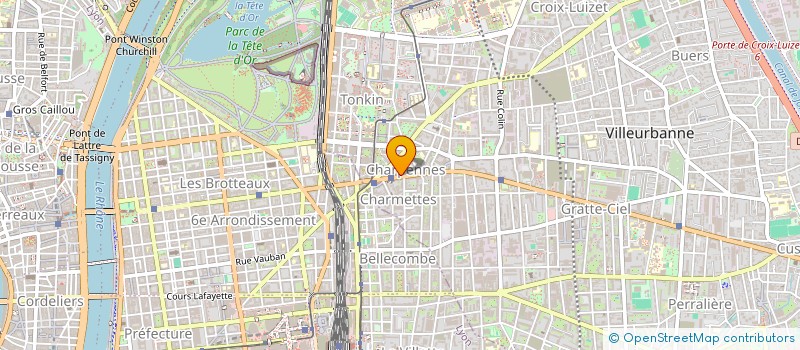 localisation de l'entreprise HARMONIE  VILLEURBANNE