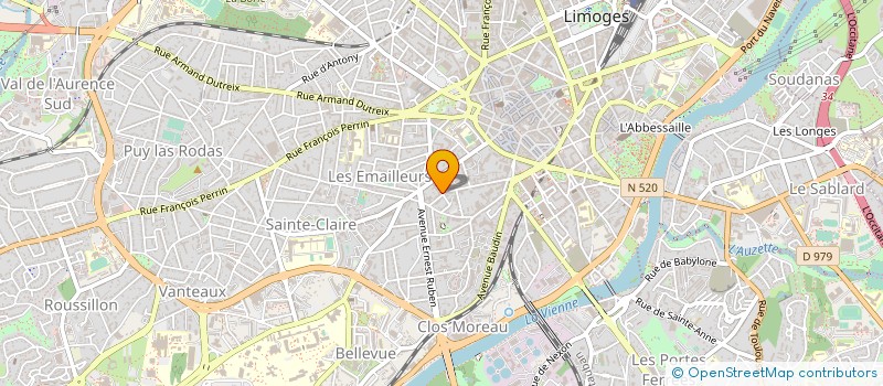 localisation de l'entreprise HARMONIE à LIMOGES
