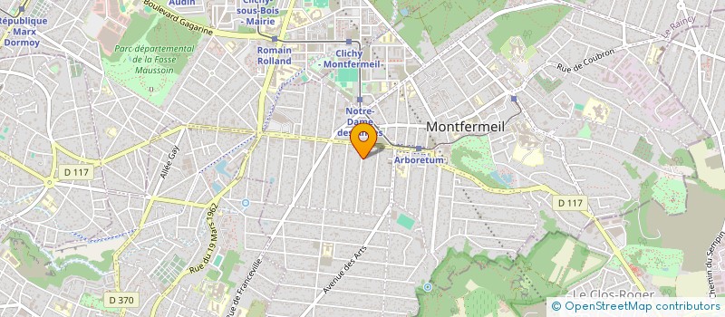 localisation de l'entreprise HARMONIE à MONTFERMEIL