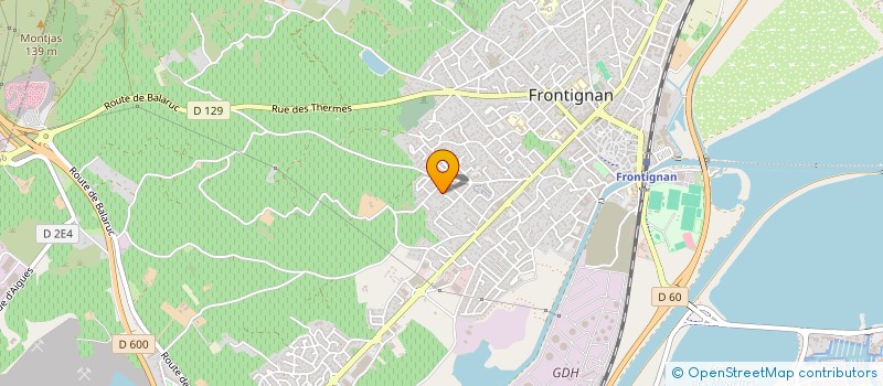 localisation de l'entreprise HARMONIE à FRONTIGNAN