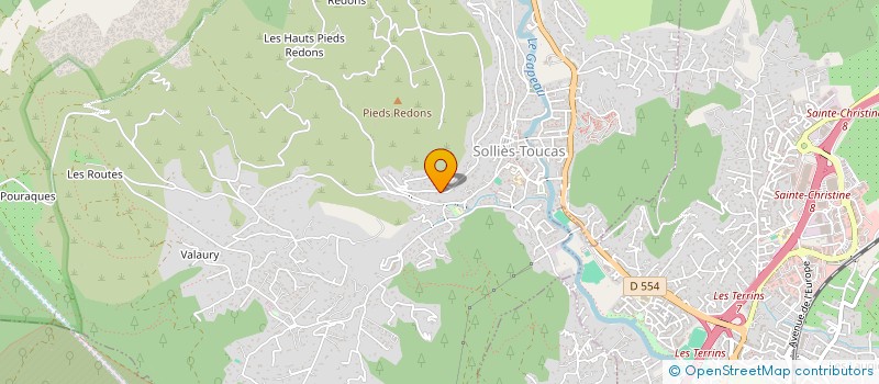 localisation de l'entreprise HARMONIE  SOLLIES-TOUCAS