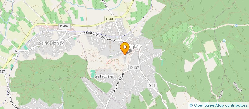 localisation de l'entreprise HARMONIE  LANGLADE