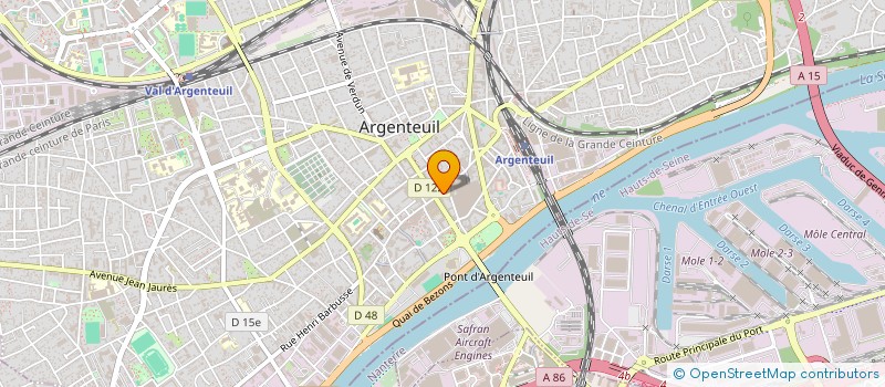 localisation de l'entreprise HARMONIE  ARGENTEUIL