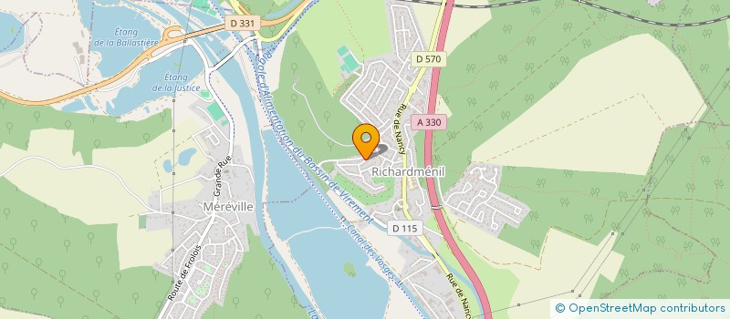 localisation de l'entreprise HARMONIE  RICHARDMENIL