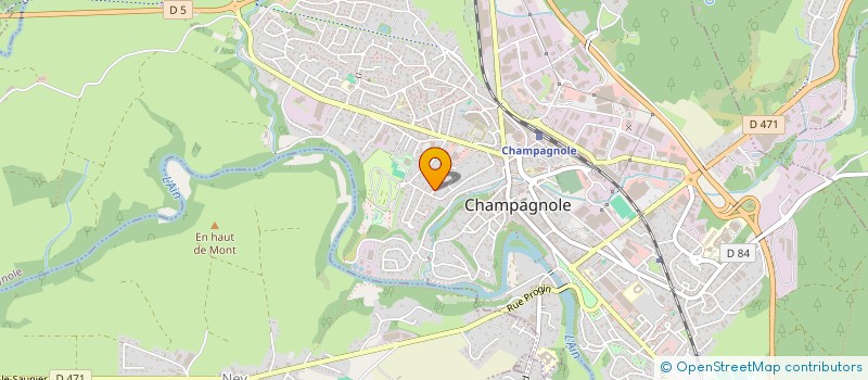 localisation de l'entreprise HARMONIE  CHAMPAGNOLE